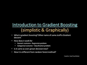Introduction To Gradient Boosting algorithm (simplistic n graphical) - Machine Learning