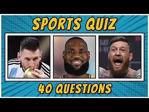 SPORT QUIZ GAME | 40 Sports Trivia Questions and Answers | Trivia Hero