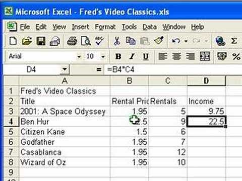 Microsoft Excel Tutorial for Beginners #3 - Calculations (Formulas)