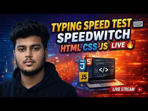Build Typing Speed Test App ⌨️🔥 | HTML CSS JavaScript Project | WPM Calculator | Live Coding