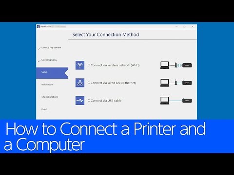 How to Connect a Printer and a Computer