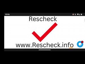 What is a Rescheck?