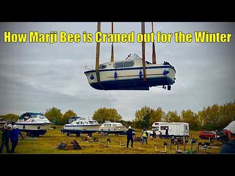 It's Craning Men...........Marji Bee is craned out for the winter