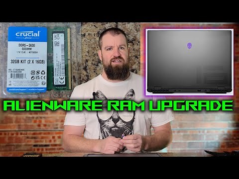 Alienware m16 R2 Laptop Ram Upgrade Install #alienware #hardware