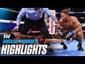 BRIAN NORMAN JR. SPOILS GIOVANI SANTILLAN'S TITLE DREAMS | FIGHT HIGHLIGHTS