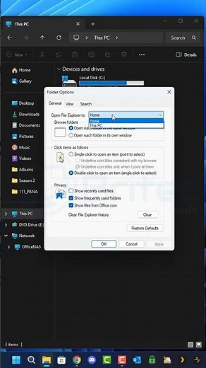 Open File Explorer To This PC
