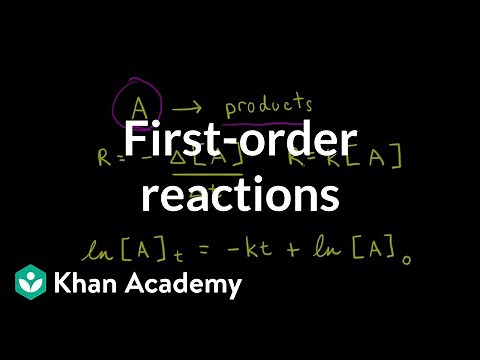 First-order reactions | Kinetics | AP Chemistry | Khan Academy