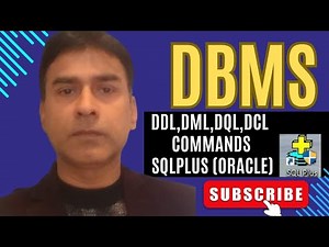 Sqlplus Commands | DDL DML DQL and DCL Commands | RDBMS |Sqlplus | Oracle | DDL | DML | DQL | DCL