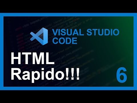 VISUAL STUDIO CODE CURSO 2020 | # 6 HTML Rapido!!! 🤖