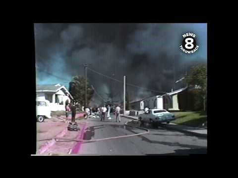 News 8 raw video of aftermath of PSA Flight 182 crash