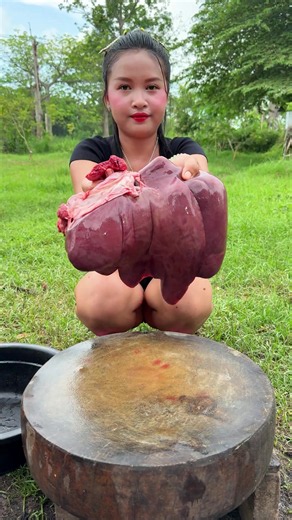 Amazing Cooking yummy deep fried pork liver recipe#tiktokfood #foodtiktok #food #cookies #cooking