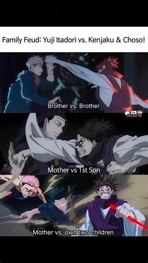 Family Feud: Yuji Itadori vs. Kenjaku & Choso! 🫩 Yuji has a complicated family 👀