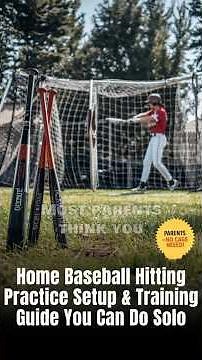Baseball Hitting Drills at Home: Complete Solo Practice Setup & Guide
