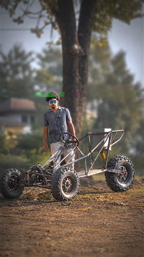Front Tyre 🛞 #reversetrike #homemadeproject #electriccar #minivlog #diy #3wheelscar #trike