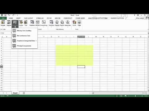 Overview of XLMiner Platform Add-in for Excel
