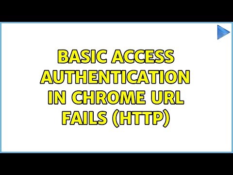 Basic access authentication in Chrome url fails (http)