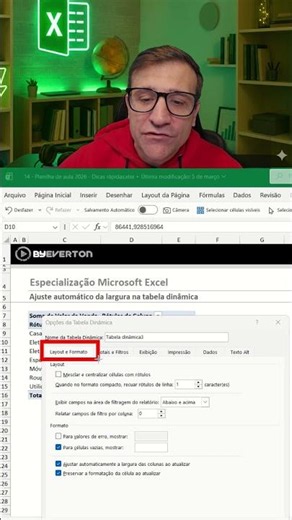Automatic Pivot Table column adjustment #byeverton #spreadsheets #excel