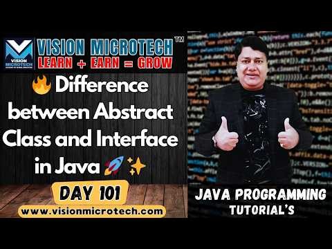 🔥 Difference between Abstract Class and Interface in Java 🚀 ✨