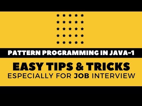 #1 Pattern Programming in Java | Pattern Tips & Tricks | Star Pattern Questions in Java Beginners
