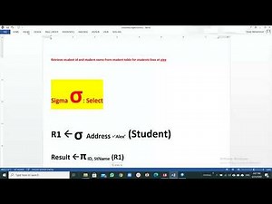 Topic4 Relational Algebra SQL