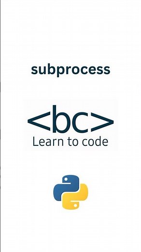 Master System-Level Tasks using Subprocess in Python in under 60 Seconds! #python #code #programming