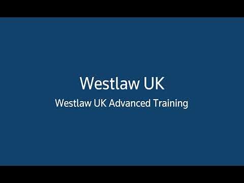 Westlaw Certification Advanced Training