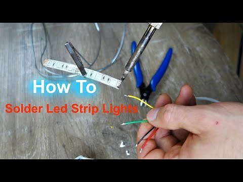How To Solder Led Strip Lights - How To Cut and Solder RGB LED Strip Lights