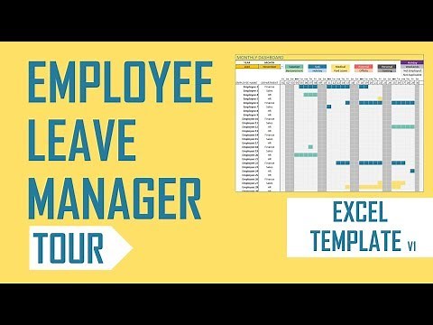 Employee Leave Manager Excel Template - Tour
