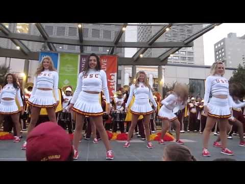 USC Band Pep Rally Union Square San Francisco California 2014