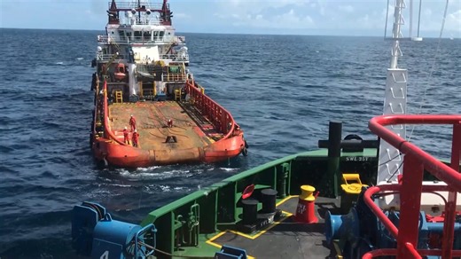 This 440 million pound ship flipped over - then they cut it into eight giant pieces