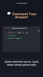 javascript - Quiz #Shorts
