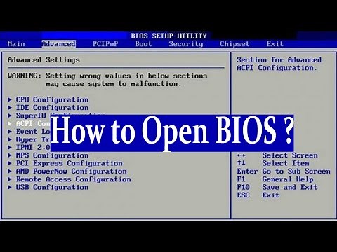 How to Enter BIOS Configuration on Windows 10