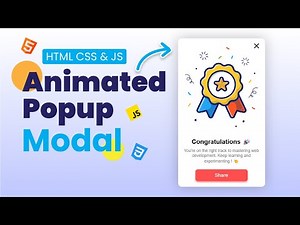 Make a Responsive Popup Modal with HTML CSS & JavaScript