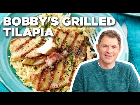Bobby Flay's 5-Star Grilled Tilapia | Boy Meets Grill | Food Network