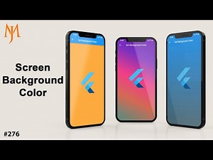 Flutter Tutorial - Set Screen Background Color | Gradient Background | In 7 Minutes
