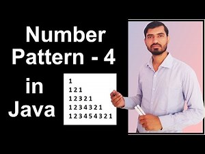 Number Pattern - 4 Program (Logic) in Java by Deepak