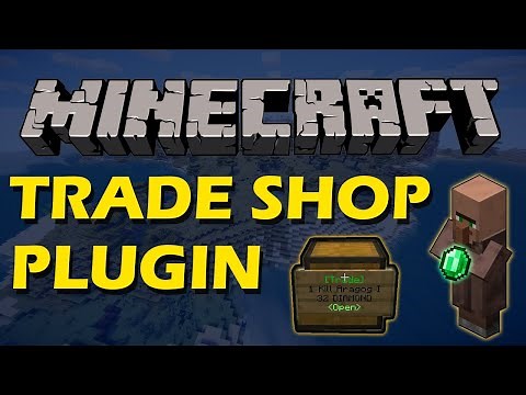 Trade items in Minecraft with Trade Shop Plugin