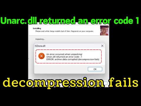 Unarc dll returned error code 1 archive data corrupted fix