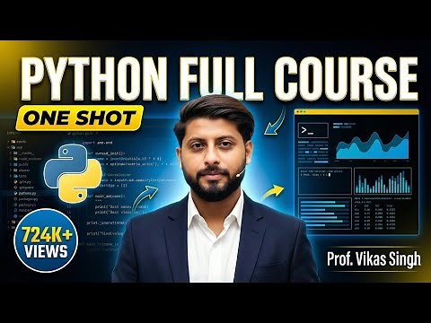 Python Programming Full Tutorial in One Video (2024) | Python full course