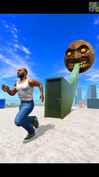 Franklin Found Longest Door To Chocolate Moon In Indian Bike Driving 3D #shortsfeed