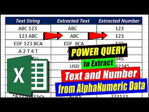 Extract Number and Text from Alphanumeric Data