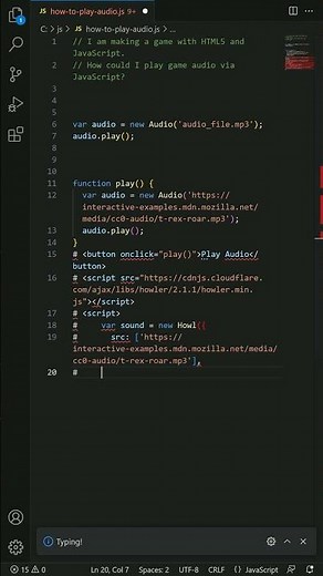 javascript - How to play audio?