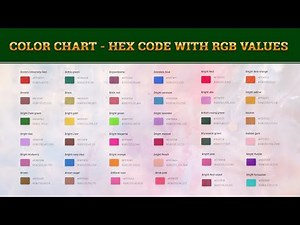 Color Chart -Color Names + Hex, RGB, Shades, Tints & More for Designers & Creators (2025 Update)