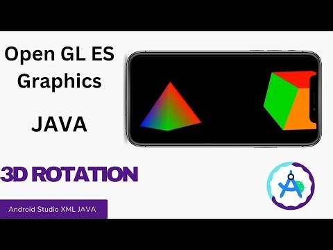 ✅How to Rotate 3D Cube in Android Studio | Cube & Triangle | XML & JAVA