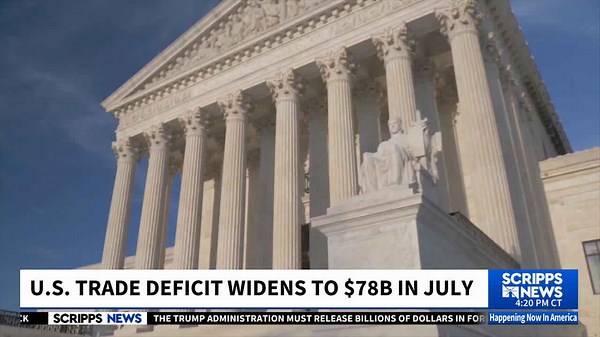 US trade deficit grew in July as consumers raced the effects of Trump's tariffs
