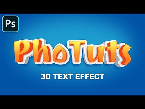 Editable 3D Text Effect in Photoshop Tutorial (Easy & Step By Step)