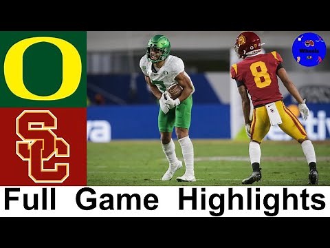 Oregon vs #13 USC Highlights | 2020 Pac 12 Championship | 2020 College Football Highlights