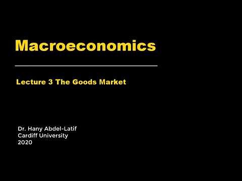 Macroeconomics Lecture 3 The Goods Market