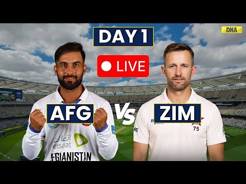 AFG Vs ZIM Live 1st Test: Afghanistan Vs Zimbabwe Live Match I Live Cricket I ZIM Vs AFG Live Match