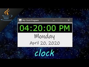 Java clock app 🕓